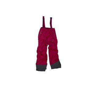 Marmot Fuchsia and Grey Suspender Snow Pants - Girl’s Size Large